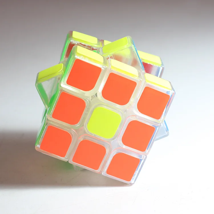Zcube 3x3x3 интеллектуальный Магический кубик Скорость прозрачная наклейка магический куб Рождество Technic головоломка игрушка Подарки для детей c