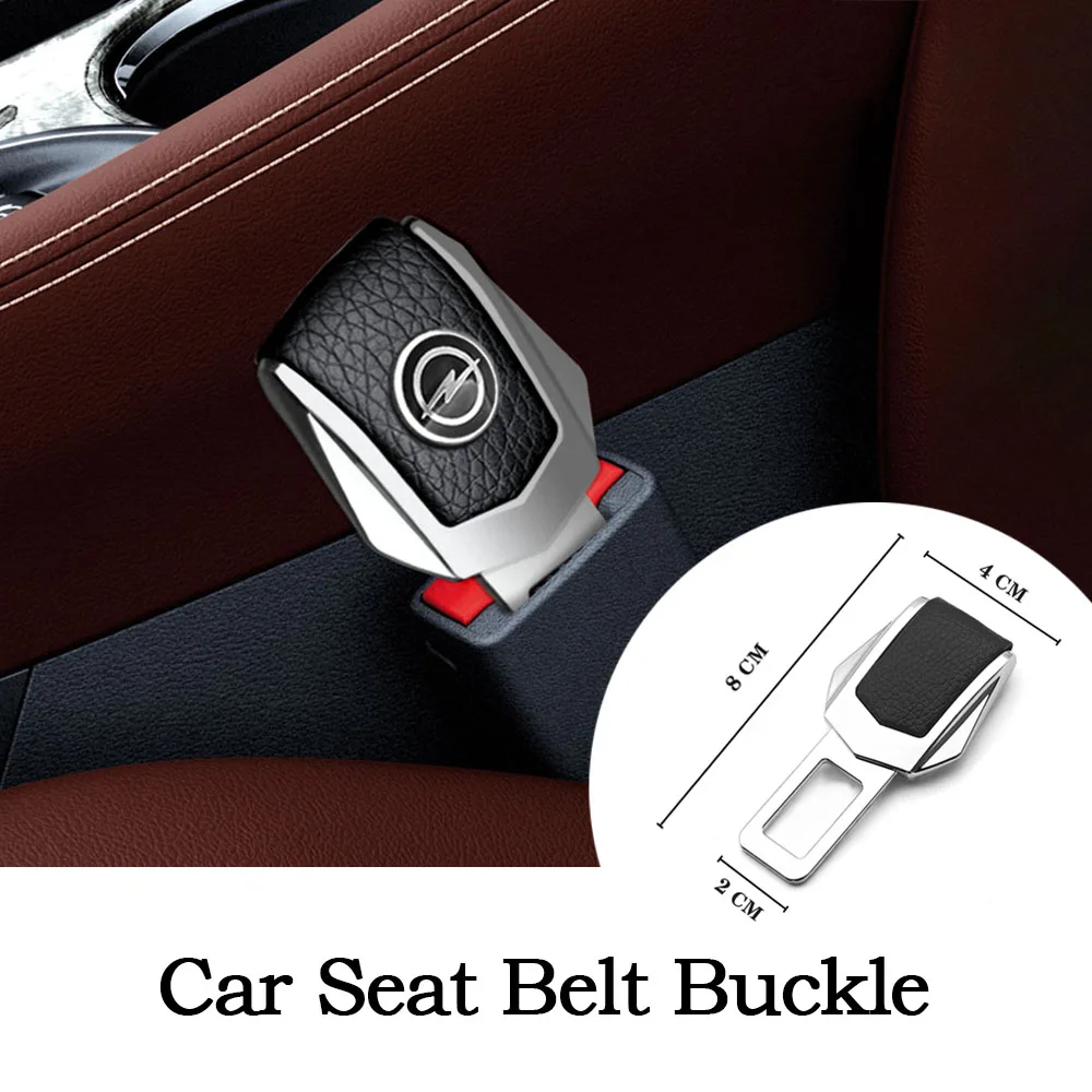 Leather Car Interior Seat Belt Buckle Cover Safety Belt Clip Seat Belt
