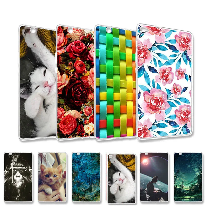 

Protective Tablet Case For Huawei M3 8.4 MediaPad M3 8.4 BTV-W09 BTV-DL09 8.4" inch Painted TPU Silicone Sheckproof Tablet Pouch