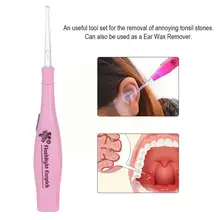 

Extractor Flush Care Ear tonsil Stone Remover Tool Box Light Care Led Whitening Irrigation Extractor Syringe with Syringe F A5S1