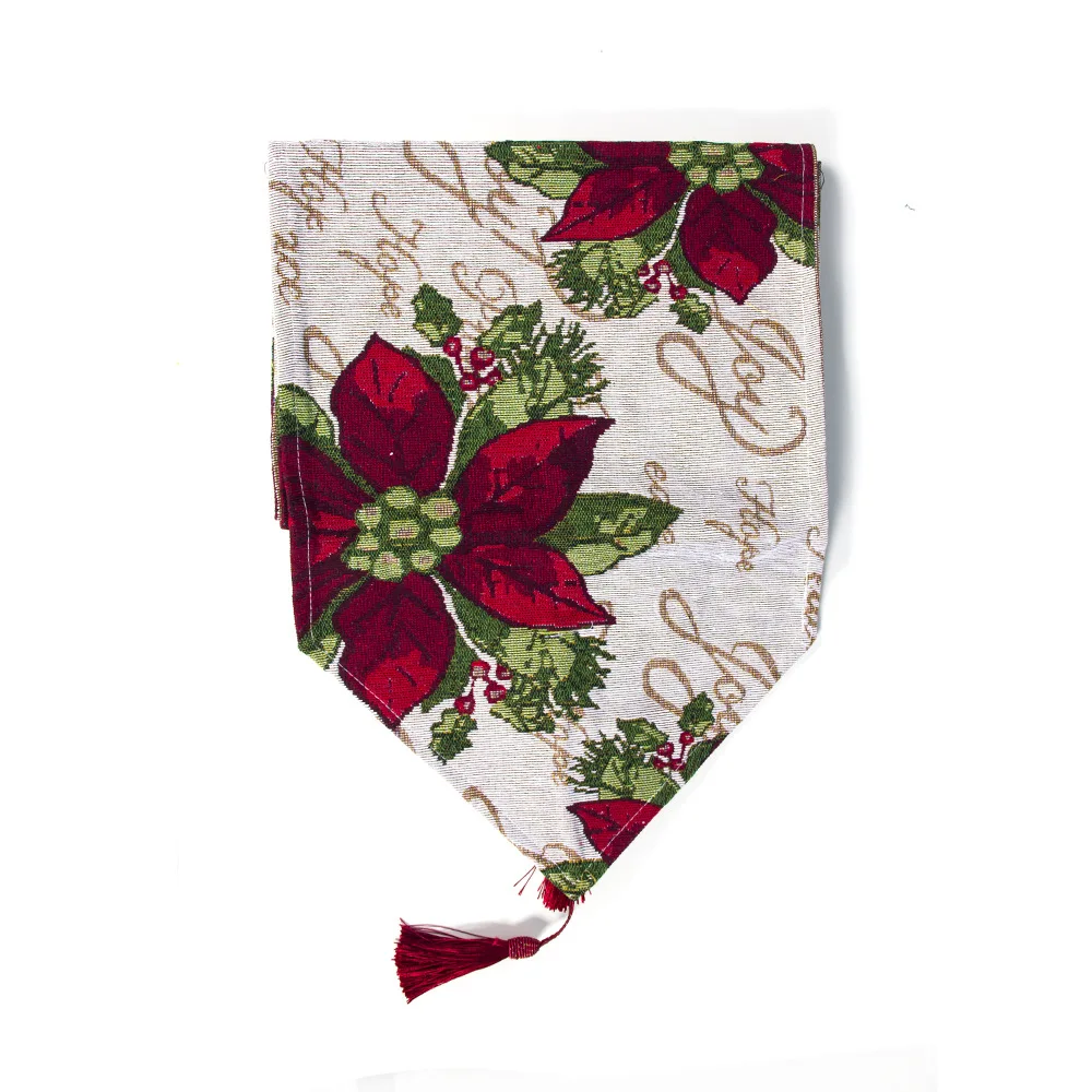  Modern Printed Holiday Dining Table Runner Christmas Table Cloth Cover For Home New Year Decoration