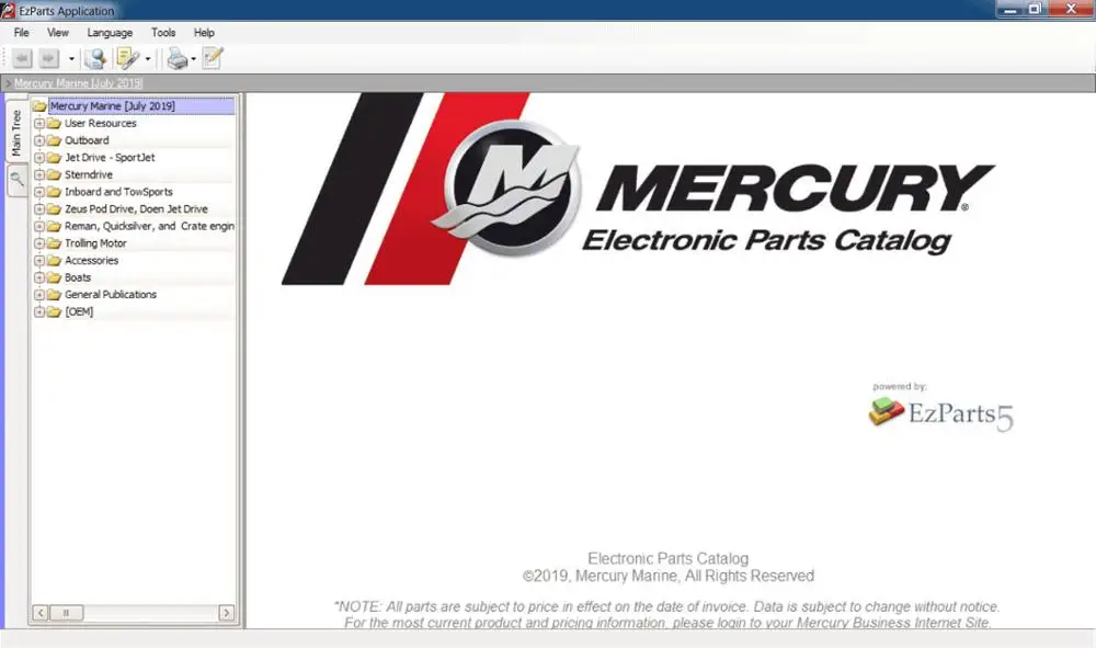 Mercury Marine EU + NA [2021] каталог запасных частей DVD-плеер | Автомобили и мотоциклы
