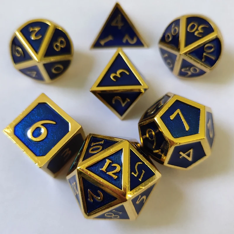 Металлические игральные кости набор D& D многогранные игральные кости DND для и драконов ррг настольные игры-DND металлические игральные кости
