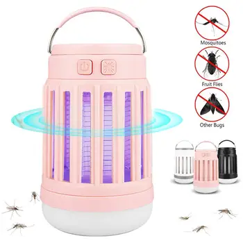

Solar USB Rechargeable Mosquito Lamp Electric Mosquito Lamp Household Mosquito Zapper Lamp For Bedroom Garden Camping