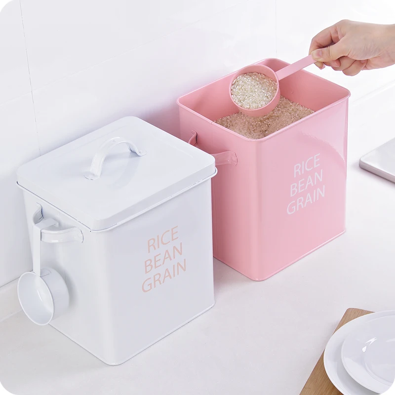 5L simple washing powder bucket storage box kitchen storage box thickening portable insect storage bucket ZP8071552