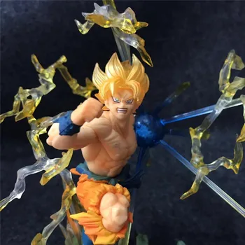

Anime Dragon Ball Son Goku Super Saiyan 2 Combat Form statue PVC Action Figure Collection Model Toy B46