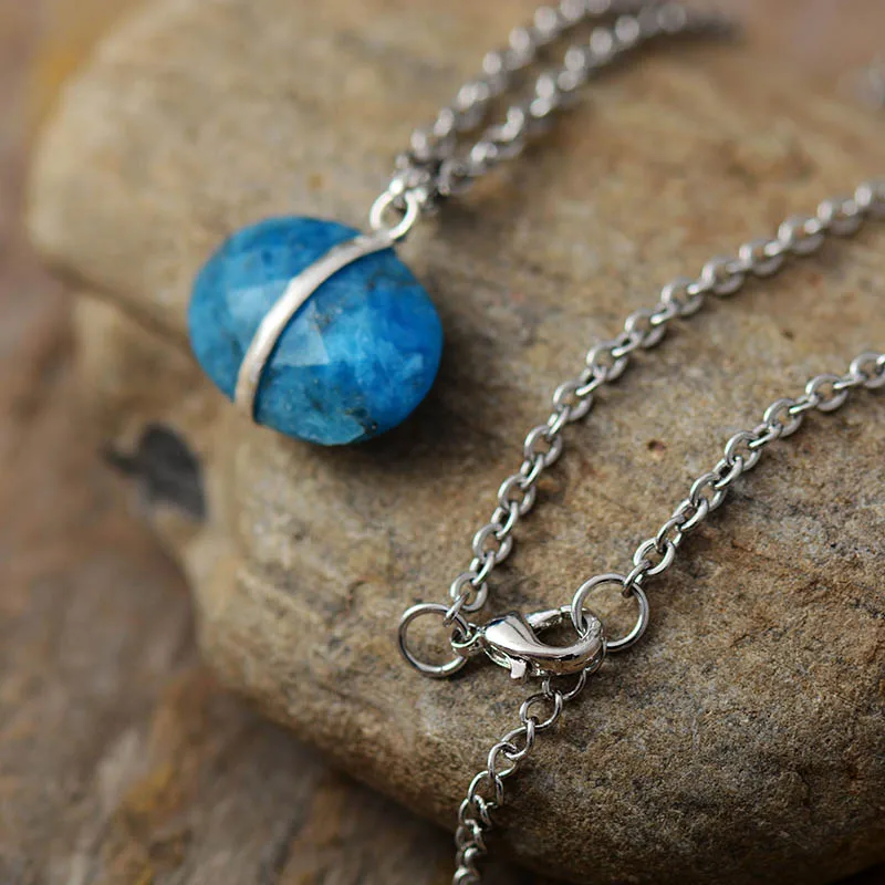 Everlasting Labradorite Amethysts Pendant Necklaces Classic Fashion Natural Gems Stone Jewelry Short Chokers Bijoux Wholesale