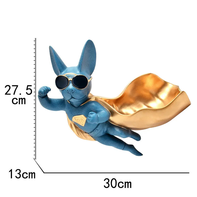 Супермен собака настенные подвесной, для конфет коробка масляной живописи настенные украшения, с принтом «Lucky Dog» Творческий Ключ животных коробка для хранения украшения дома X3334 - Цвет: A
