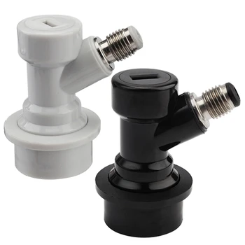 

2Pcs Home Brew Beer Keg Connector Dispenser Thread Head Ball Lock Keg Disconnect Connectors Ball Lock Beer Faucet Home Brewing A