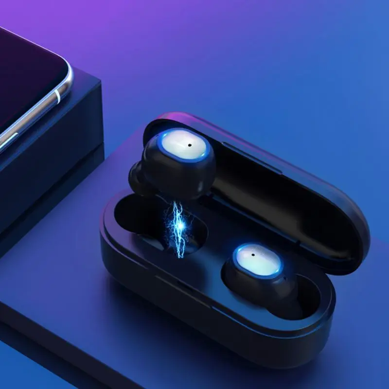 TWS Bluetooth 5,0 наушники IPX5 водонепроницаемые наушники-вкладыши беспроводной зарядный чехол практичный