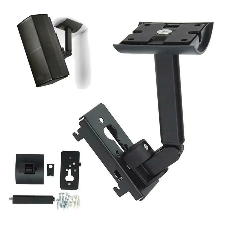 Universal de Montagem em Aço Cabide para Alto-falante Suporte de Montagem na Parede Alto-falante Suporte Inoxidável Ub-20ii 535 525 550 Preto 2 - 4 Pçs - Image 4