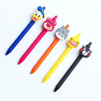 

42pcs/lot creative cartoon bear duck totoro nurse frosted barrel gel pen promotion gift water pen boys girls favors pencil