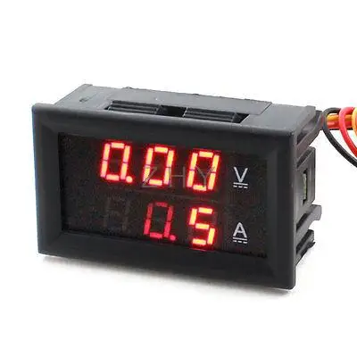 

DC 0-100V 100A 3-Bit Red LED Dual-Display Ammeter Voltmeter Ampere Volt Meter
