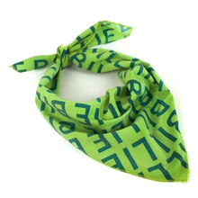 Billie Eilish бандана повязка для волос Косплей головной убор Хип-хоп зеленый квадратный шарф