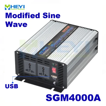 

Modified Sine Wave Inverter 4000W with USB input 12VDC 24VDC 48VDC output 110VAC 220VAC solar inverter