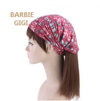 

DHL 200pcs Women Wide Headband Cotton Spandex Turban Bandana Ethnic Style Geometric Floral Print Headwear