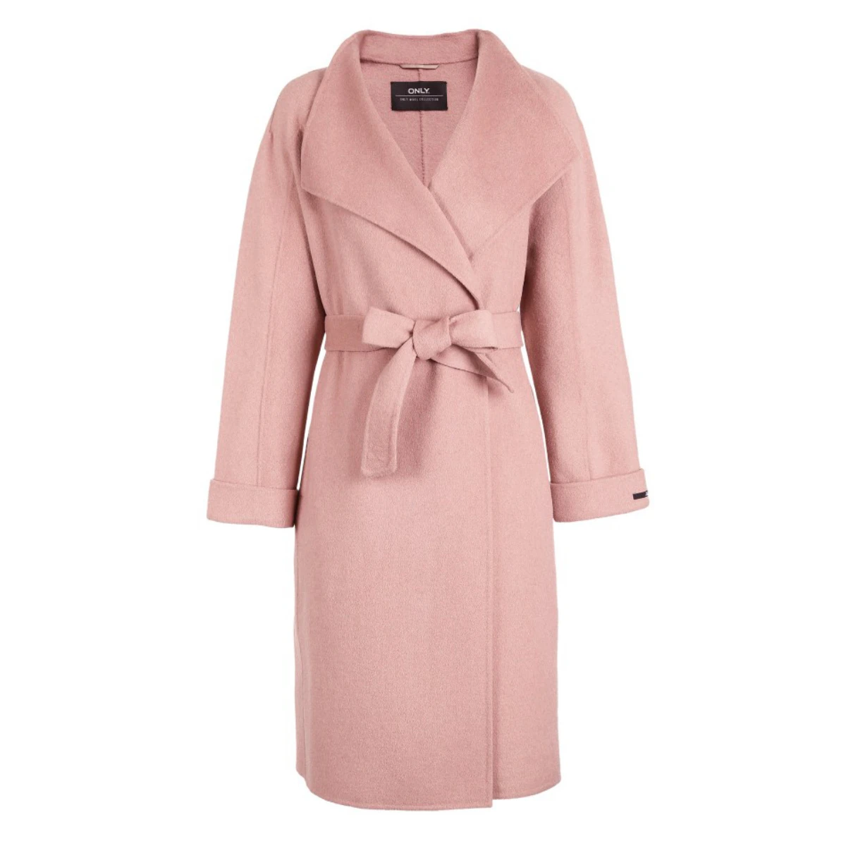 Koop Alleen Herfst Winter Losse Fit Mid Lengte Dubbele Geconfronteerd Kant Up Wollen Jas Overjas | 11834S522