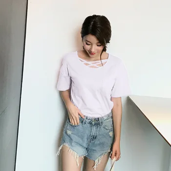 

Summer Fashion Women T Shirt Summer Black White Short Sleeve Casual T-shirt Graphic Tees For Female