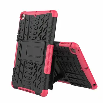 

Tablets Case Silicone &PC Shockproof Heavy Duty Combo Hybrid Rugged Dual Layer Grip Cover Case For Apple iPad Mini 4 +pen