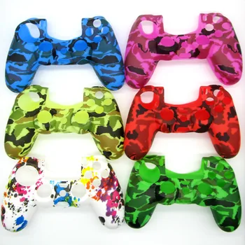 

New Type Camouflage Special Design Army Soft Silicone Gel Skin Protective Rubber Cover Case for PS4 Wireless Controller
