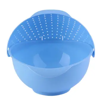 

3 in 1 Clamshell Rice Fruit Vegetable Wash Strainer Sieve Kitchen Tool SL
