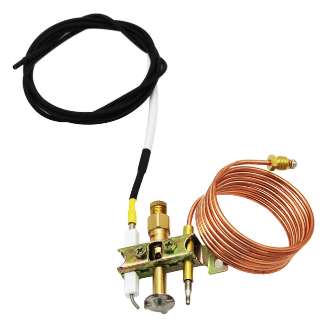 Propane Gas Heater Fire Pit Replacement Parts ODS Pilot Burner With  Ignition Wire 900mm And 1500mm Thermocouple M9X1 Thread - AliExpress