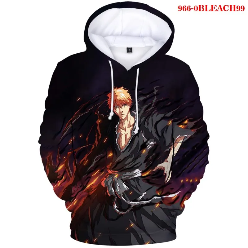 Anime BLEACH 3D Print Men's Hoodies Fashion Casual Sweatshirts Autumn Warm Pullovers Unisex Harajuku Streetwear Oversized Hoodie