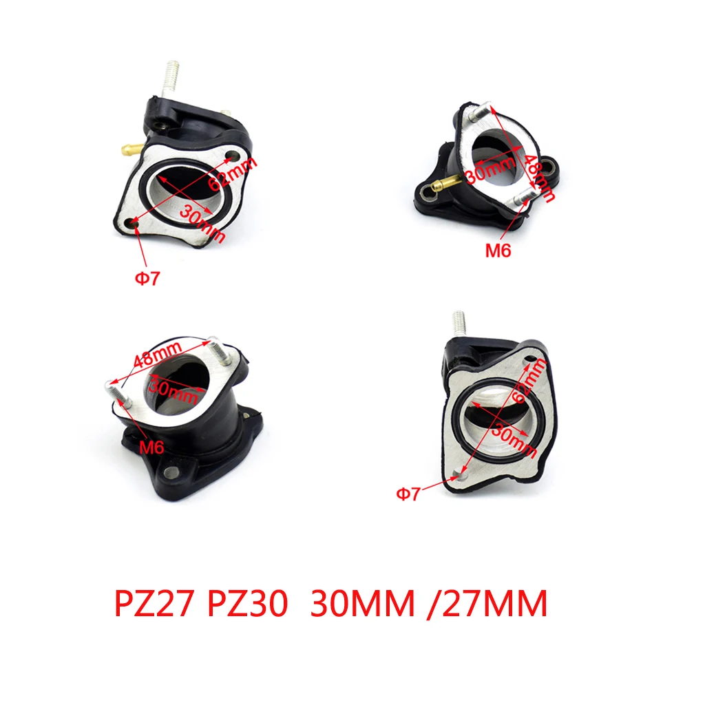 PZ30 PZ27 Carb Carbretor резиновый переходник впускной коллектор Pip для CG250 200 250CC ATV Zongshen Shineray