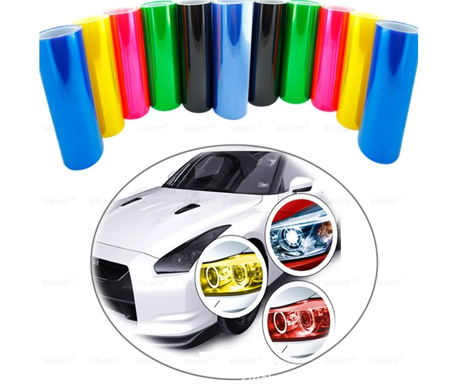 1 Pc 30 * 60 Cm Car Light Sticker Film Selfadhesive Fog Lamp Headlight