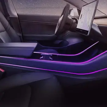 

Easy Install Flexible LED Strip Lights RGB With App Controller For Tesla Model 3