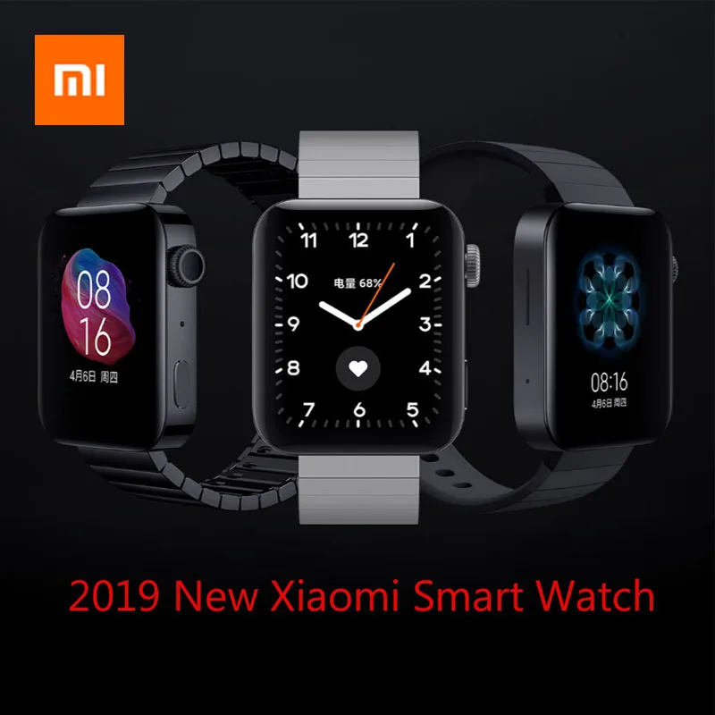 Новые смарт-часы Xiaomi MIUI для часов Xiaomi Wear App Bluetooth 4,2 Wi-Fi Pogo в зарядке с частотой сердца