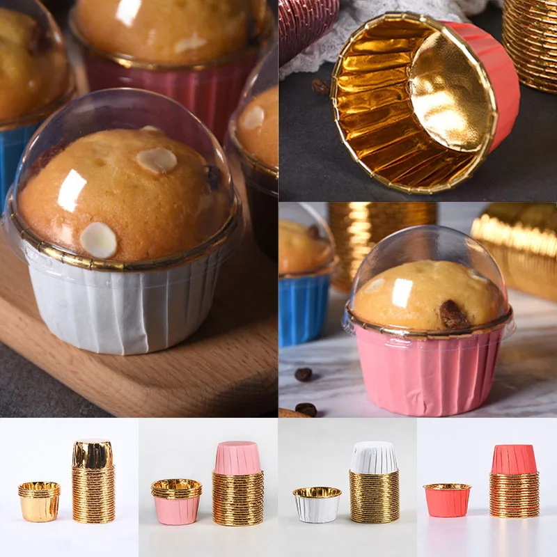 50Pcs Cup Cake Paper Oilproof Cupcake Liner Baking Muffin Box Bakeware DIY  Pastry Maker Wrapper Cases Birthday Party Decoration