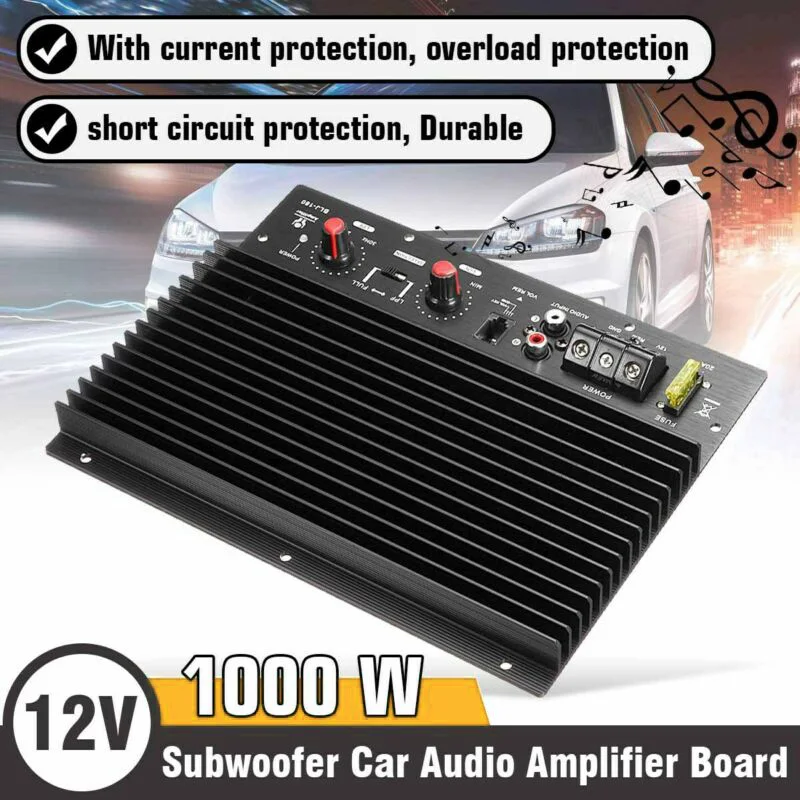 Плата усилителя 200 Вт макс 1000 Вт моно канал 4Ω стерео Ремонт аудио 12 В HiFi мощность