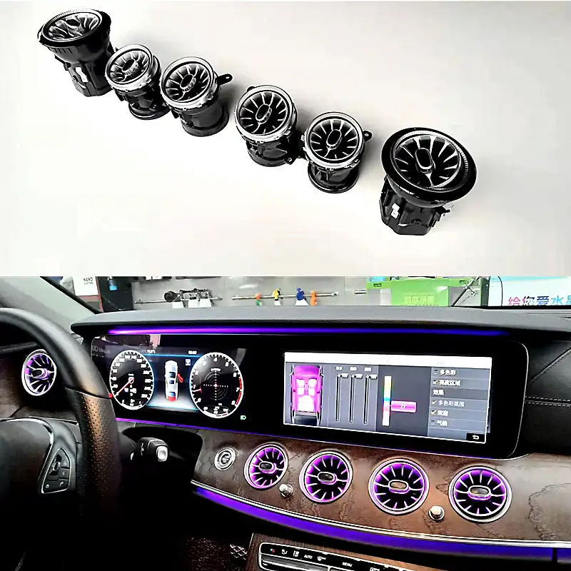 Klimaanlage Licht Fur W213 Turbine Air Outlet Led Umgebungs Lichter Fur Mercedes Benz E Klasse E200 E320 Air Vent Einlass Trim Air Conditioning Installation Aliexpress