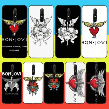 

NBDRUICAI rs band bon jovi Black TPU Soft Rubber Phone Cover For Oppo A5 A9 2020 Reno Z Realme5Pro R11 case