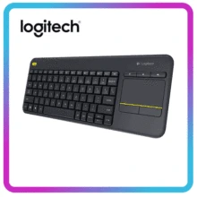 Logitech K400 artı kablosuz dokunmatik klavye PC için Touchpad ile dizüstü Android akıllı TV HTPC ev ofis oyun klavyesi