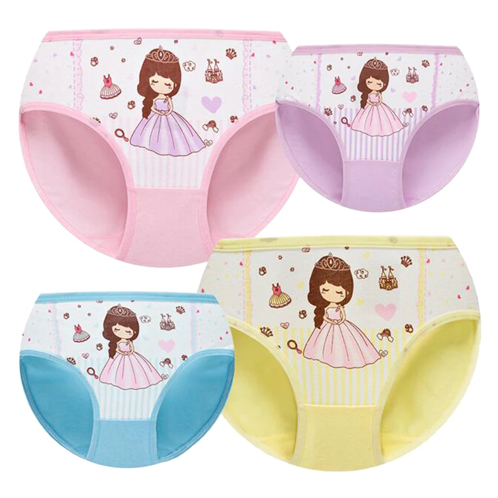 Милые Детские Балетные трусики с рисунком из мультфильма 100% хлопок трусы нижнее