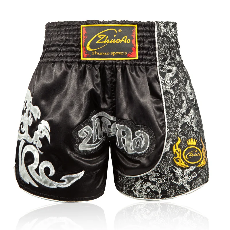 Шорты для тайского бокса для детей, Муай Тай, Короткие штаны для кроссфита для мужчин и женщин, Bjj, спортивные кикбоксинг, детская одежда с тигром