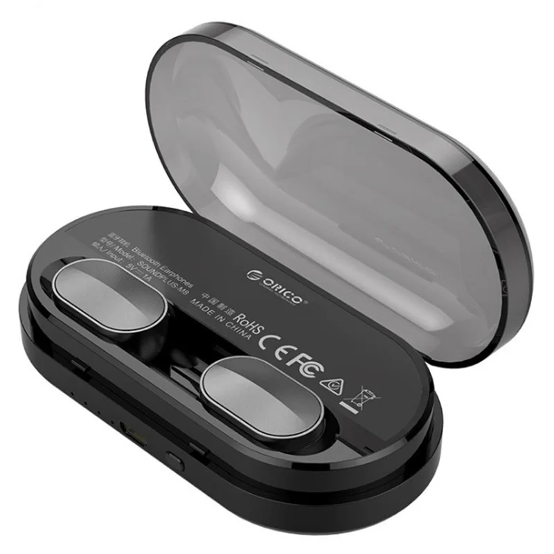 Orico bluetooth-гарнитура Беспроводная невидимая Мини спортивная Гарнитура для вождения унисекс bluetooth-гарнитура - Цвет: Black Earphones
