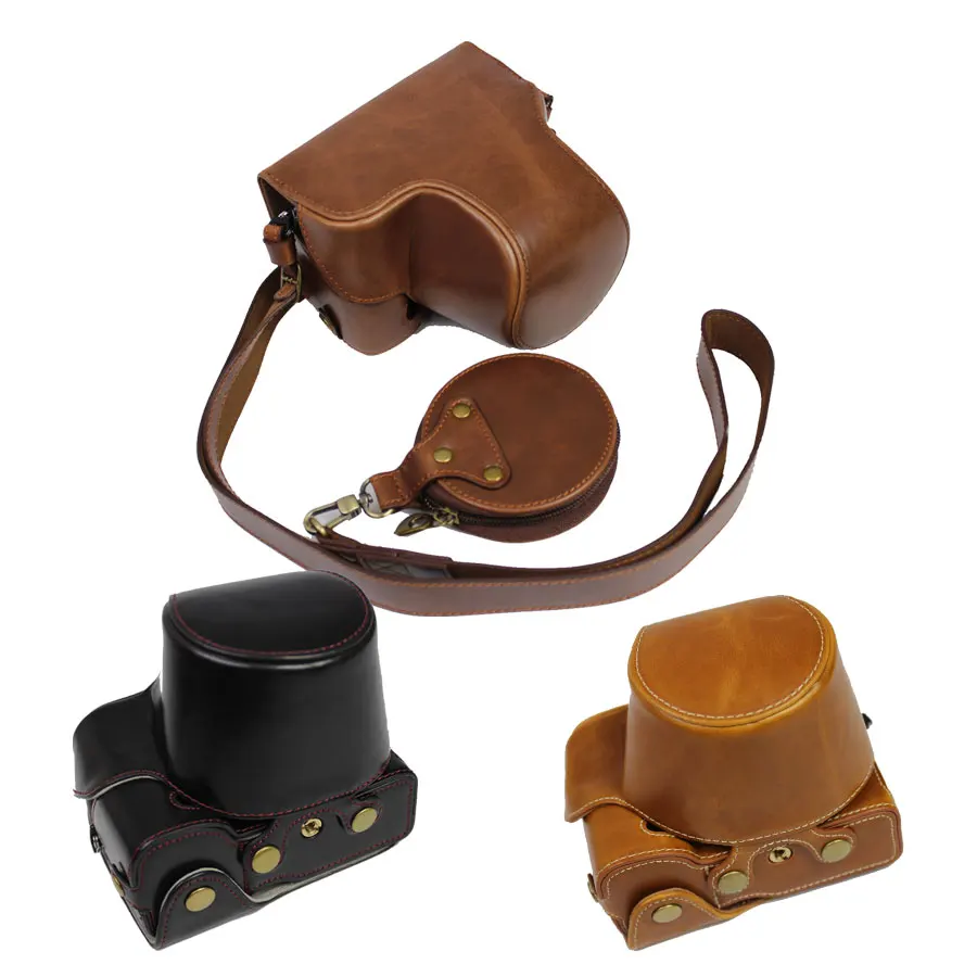 Portable Pu Leather Case Camera Bag For Sony A7c Alpha 7c Ilce7c Protective Cover Shell With