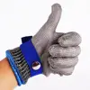 Anti-cut Gloves Safety Cut Proof Stab Resistant Stainless Steel Wire Metal Mesh Butcher Cut-Resistant Gloves ► Photo 1/6