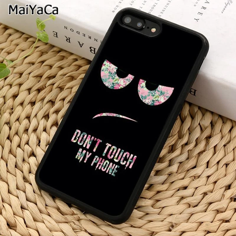 MaiYaCa Do Not dont Touch My Phone Case For iPhone X XR XS 11 12 13 Pro MAX 5 6 7 8 Plus Samsung Galaxy S8 S9 S10 | Мобильные
