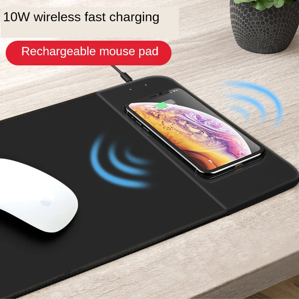 

10W Mobile Phone Qi Wireless Charger Charging Mouse Pad Mat For IPhone X /8 8Plus Samsung Note S8 S9 fast Charging Mouse Pad