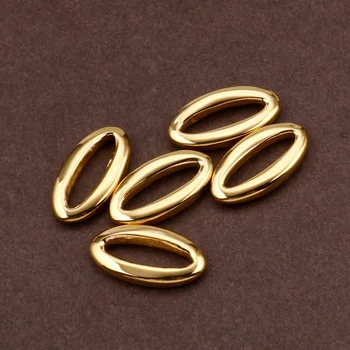 

15Pcs/Lot 20*10MM Stainless Steel Oval Pendant Connectors Accessories For DIY Jewelry Making Findings Supplies Handmade Craft