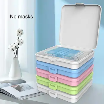 

1pc Saves Box Masks Holder Box Masks Save Storage Moisture-proof Plastic Box For Disposable Masks Saves Cover Portable Dust X1J8