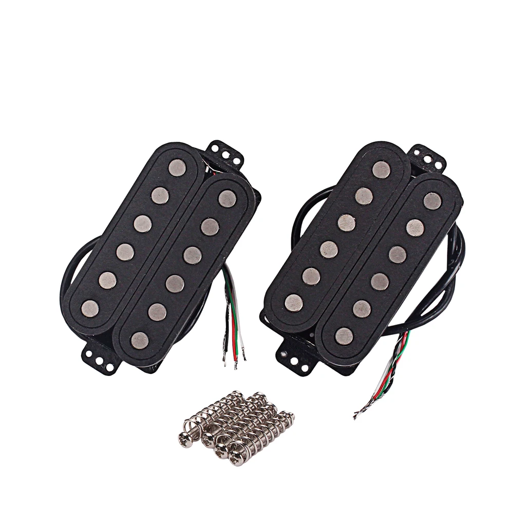 Humbucker Pickup Set fiber Alnico 5 Four Conductor WiredGuitar