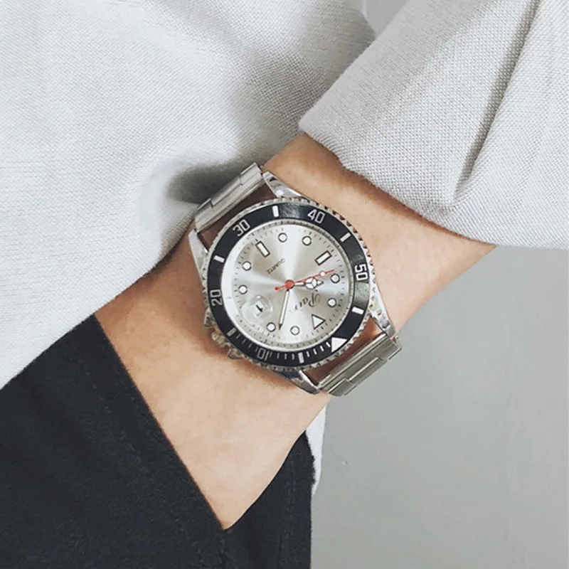 

Watches Mens 2019 Top Brand Luxury Male Rolexable Quartz Watch Men Stainless Steel Casual Waterproof Calendar Clock reloj hombre