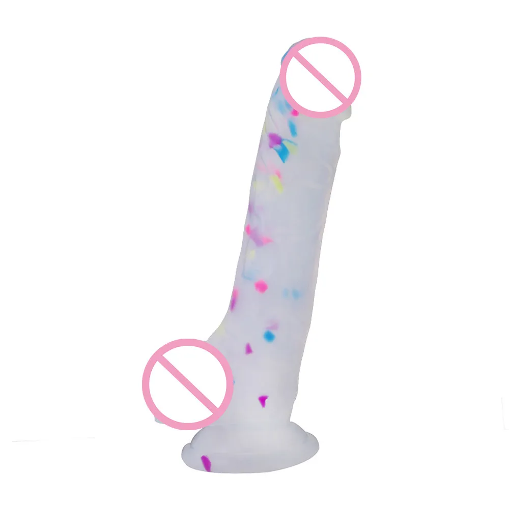 Lsexy Dildo Realistic Loving Joy Real Feel 7.8 Inch Wonder Suction Cup/Jelly Symphony Anal Lesbian Sex Toy Huge D103 |