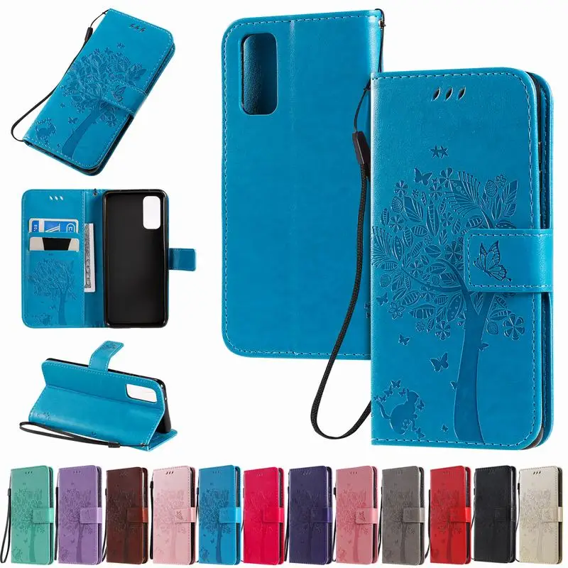 Чехол бумажник для Samsung Galaxy S20 Ultra Plus чехол Coque Fundas роскошный кожаный книжка