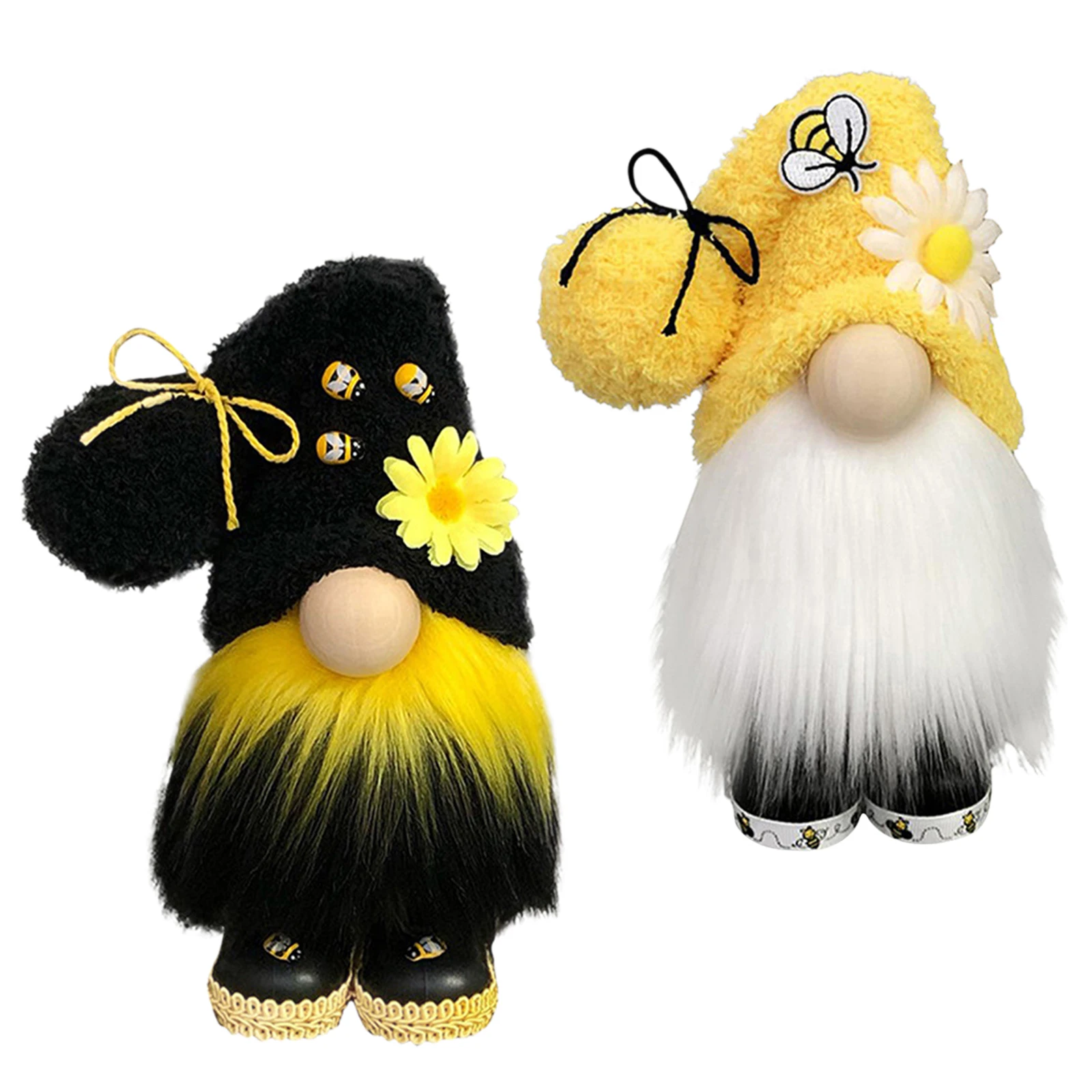 Подсолнухи Gnome Bee Elf плюшевые куклы безликие Nisse шведские карликовые украшения Tomte